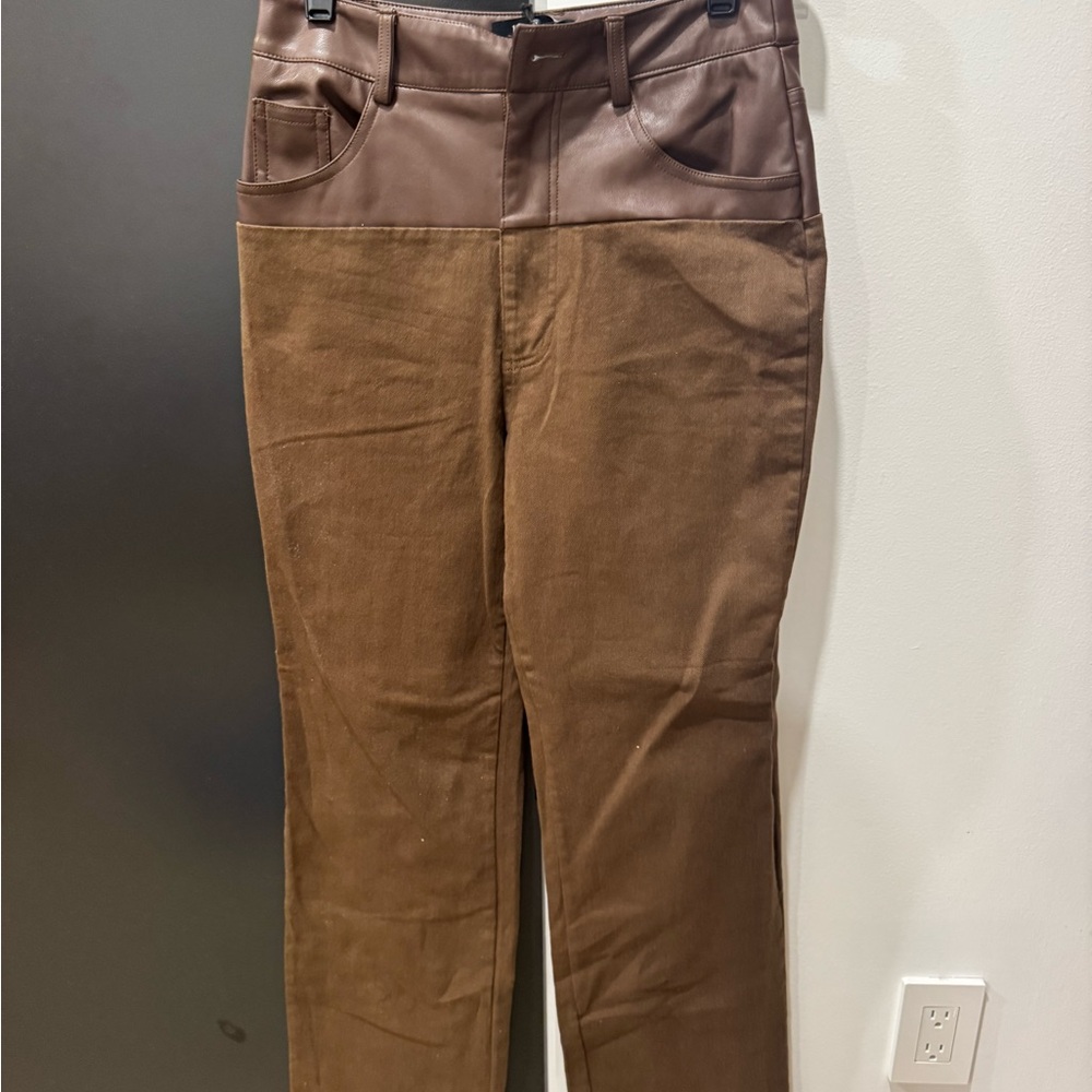 Brown Boot Cut Jeans